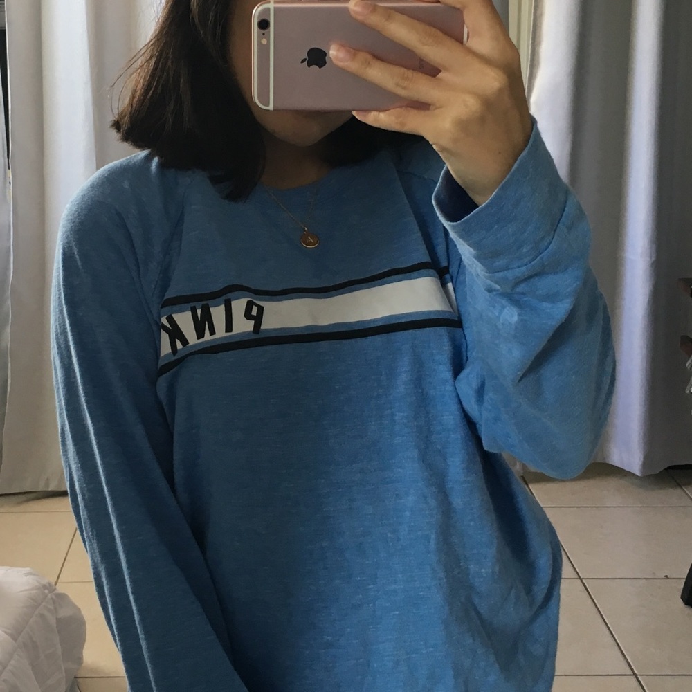 PINK Victoria’s Secret Light Blue Thin Sweater